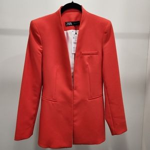NWT Zara Blazer, Orange, Size Medium.